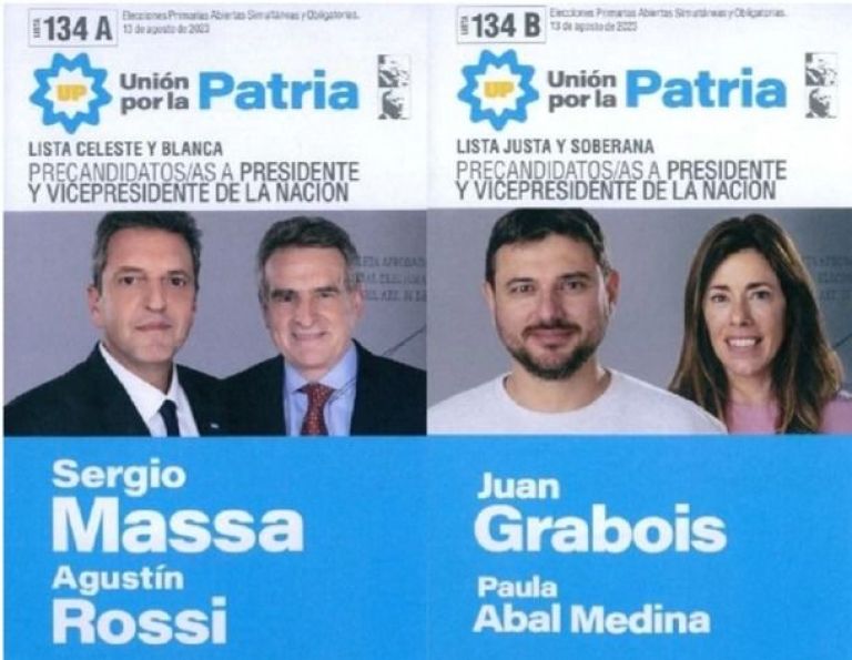 Así son todas las boletas de los precandidatos presidenciales para las PASO