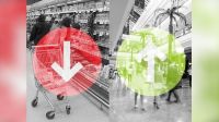 Las ventas en supermercados cayeron 0,9% mientras que en shoppings subieron 11,8%