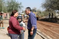 Nediani visitó el avanzado estado de las obras de la calle Tucumán
