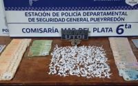 Una pareja fue detenida con más de 270 envoltorios con cocaína