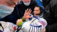 Tres astronautas volvieron a la Tierra tras un año en la Estación Espacial Internacional