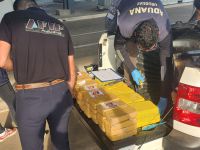 En operativo conjunto de las aduanas de Argentina y Uruguay secuestraron 66 panes de cocaína