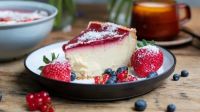Cheesecake de frutilla, el postre ideal para comer en primavera