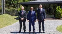 El Presidente se reunió con sus pares de Uruguay y Paraguay por el Mundial 2030