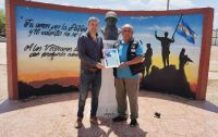 Emotivo homenaje a un veterano de Malvinas con un mural en Garza 