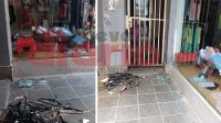 En peatonal Absalón Rojas, destrozaron vidriera y robaron numerosas prendas de vestir