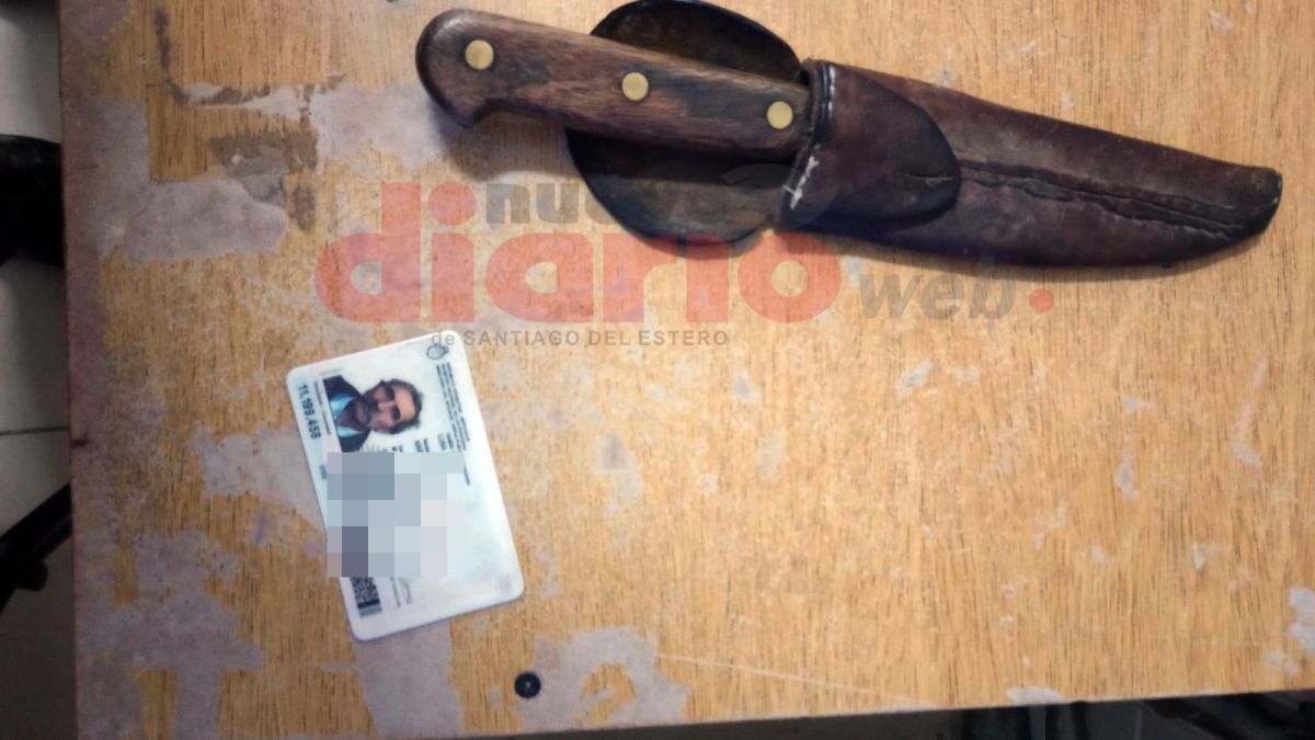 Con cuchillo en la cintura, sorprendieron a un hombre en el Palacio de Tribunales