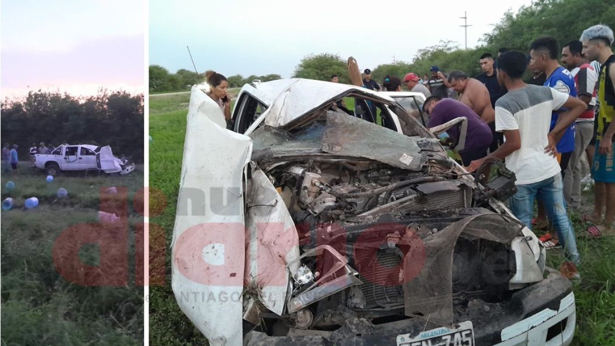 Rescatan a mujer y su hija que quedaron atrapadas tras brutal vuelco en Ruta 34